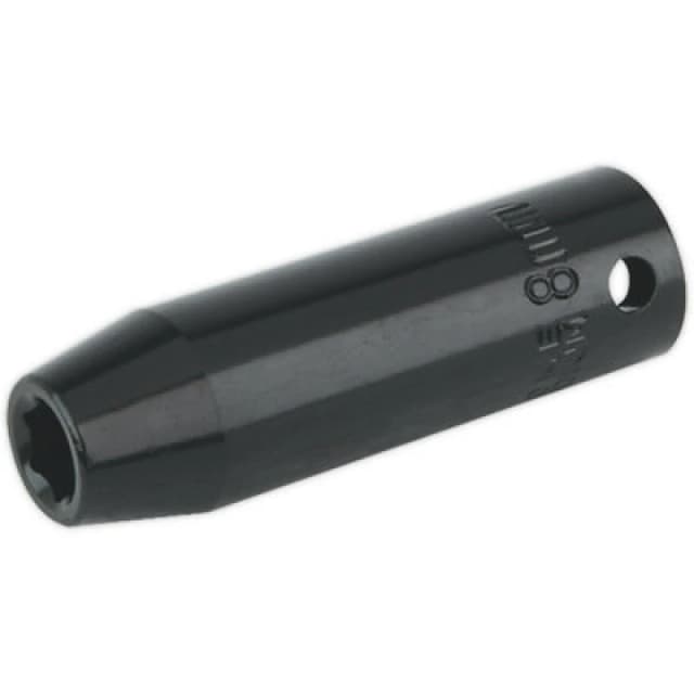 Loops 8mm Forged Deep Impact Socket - 3/8 Inch Sq Drive Chrome Vanadium Wrench Socket Multi