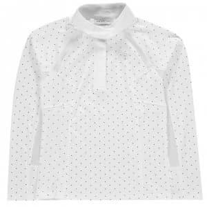 Ariat Sunstopper Show Shirt Junior Girls - White/PlumDot