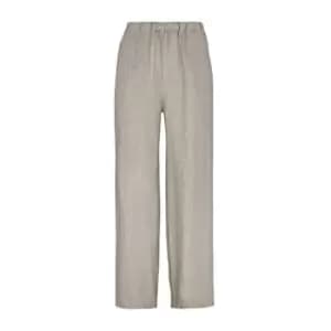 James Lakeland Wide Leg Linen Trousers - Brown