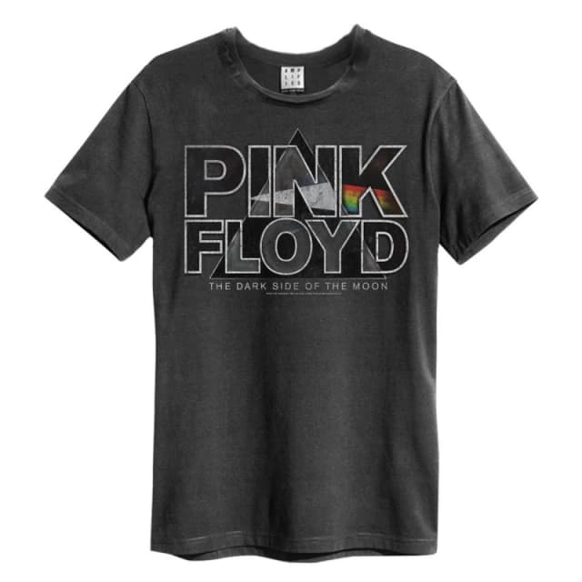 Amplified Amplified Men Space Pyramid Pink Floyd T-Shirt in Charcoal Size: Small Charcoal S Male 5063470344338