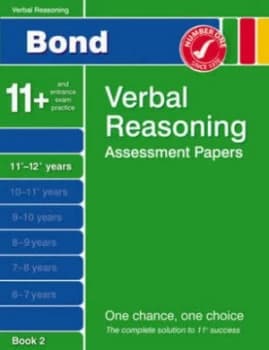 Bond Verbal Reasoning Assessment Papers 11+-12+ Years Book 2 by Jane Bayliss Paperback