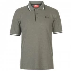 Slazenger Tipped Polo Shirt Mens - Khaki Marl