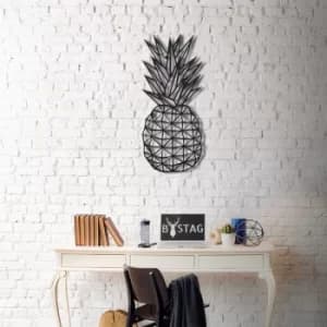 Pineapple XL Black Decorative Metal Wall Accessory