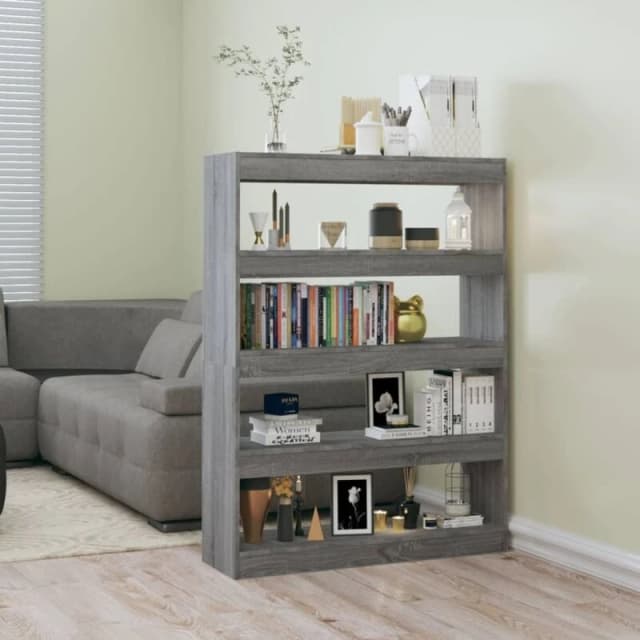 VIDAXL Book Cabinet/Room Divider Grey Sonoma 100x30x135cm Vidaxl 8720286844670