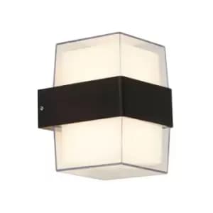 Searchlight 2Lt LED Outdoor Up & Down Light Wall Bracket