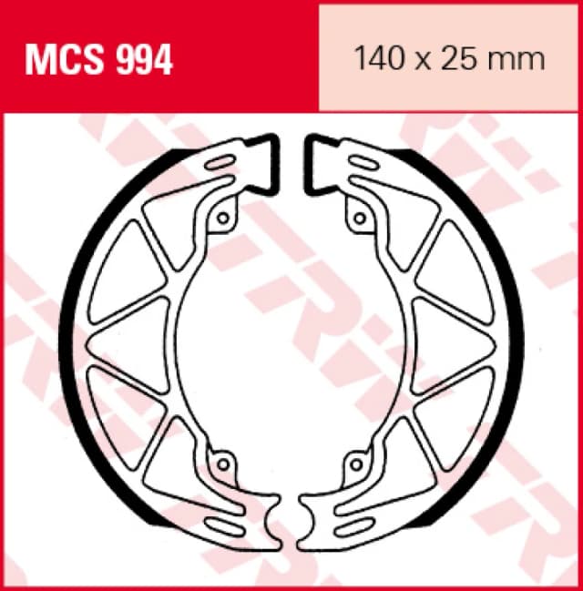 TRW Lucas Brake shoes MCS994