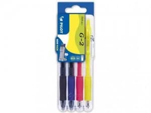 Pilot G207 Retractable Gel 0.7mm Assorted Set2Go PK4