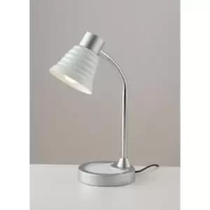 Lampe de table Leonardo blanc ampoules 39cm