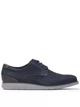 Rockport Tm Craft Wingtip Casual Shoe, Blue, Size 10, Men