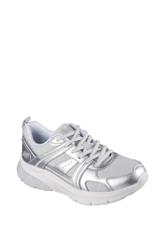 Skechers Womens BOBS Vamos Trainers in Silver Size: 4 Silver Female 4