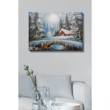 Kanvas Tablo (70 x 100) - 162 Multicolor Decorative Canvas Painting