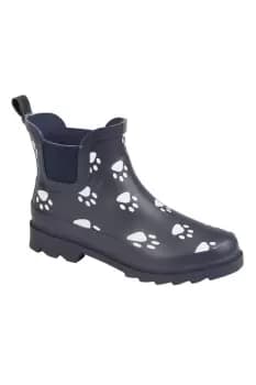 Paw Print Wellington Boots