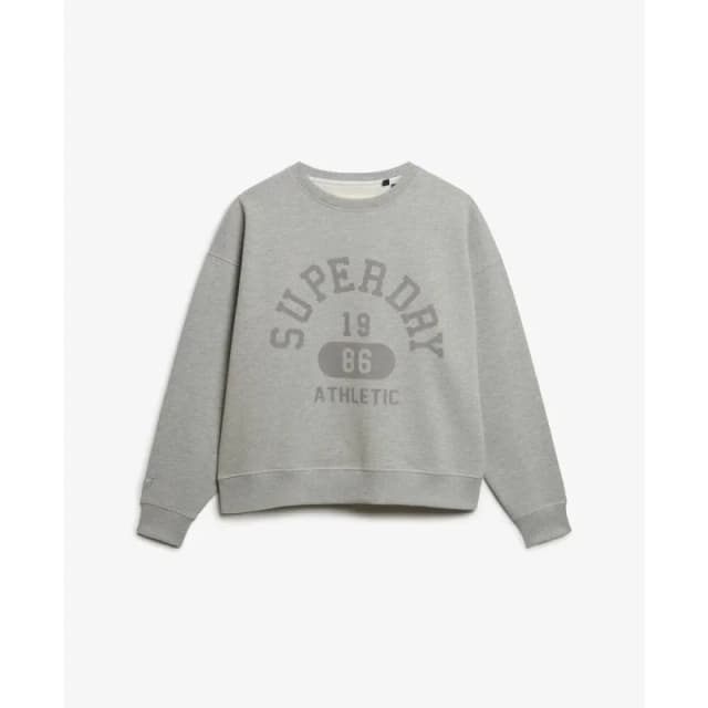 Superdry Sweatshirt woman Superdry Athletic Essentials Gris Female L
