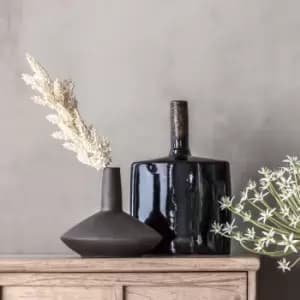 Crossland Grove Casoli Bud Vase Matt Umber 200X200X175Mm Borwn