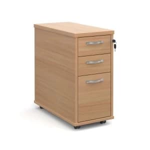 Dams Maestro Three-Drawer Mobile Desk Pedestal 300mm - Beech
