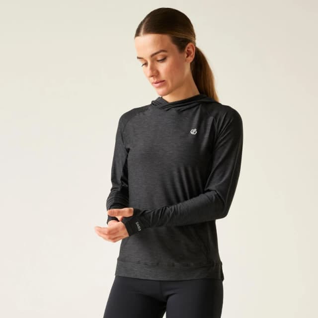 Womens hooded sweatshirt Dare 2B Sprint City Noir Female 34