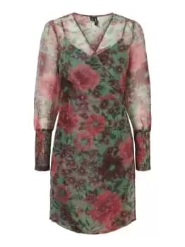 VERO MODA Wrap Mini Dress Women Green