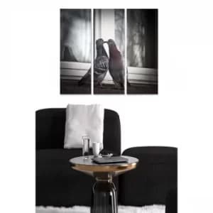 MDF3894724 Multicolor Decorative MDF Painting (3 Pieces)