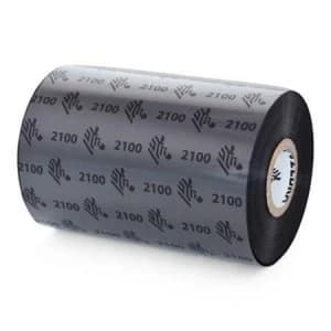 Zebra 02100BK04045 Original Wax Printer Ribbon 2100 (40mm x 450m)