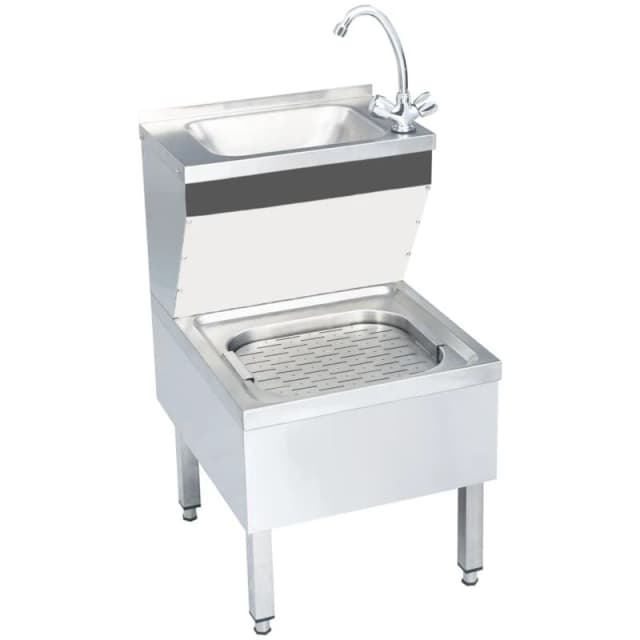 VIDAXL Vidaxl - Commercial Hand Wash Sink with Faucet Freestanding Stainless Steel 51116