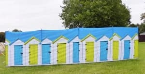 OLPRO Beach Huts 4 Pole Compact Windbreak Steel poles