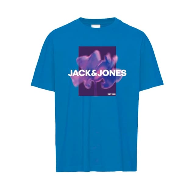 jack & jones T-Shirt Jack & Jones Florals Bleu Male S 12256159-4492219