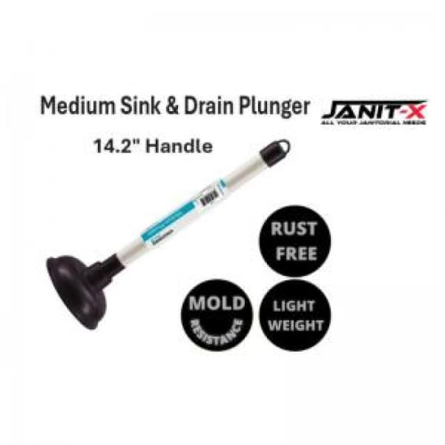 Sink & Drain Plunger Extended Handle NWT8107 NWT8107