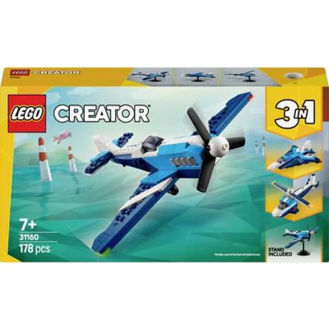 LEGO LEGO Creator 3in1 Aircraft: Race Plane Toy for Kids 31160