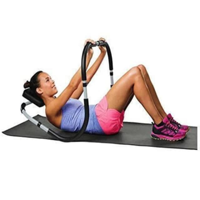 Sit Up Abdominal Roller Trainer Ab Crunch Core Worker Abs Exercise Machine Gym
