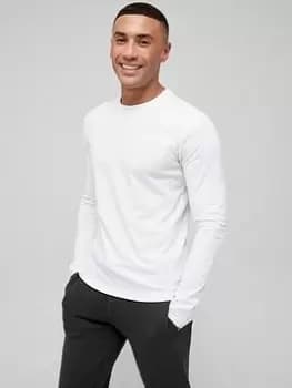 Superdry Vintage Embroidered Logo Long Sleeve T-Shirt - White , Optic, Size 2XL, Men