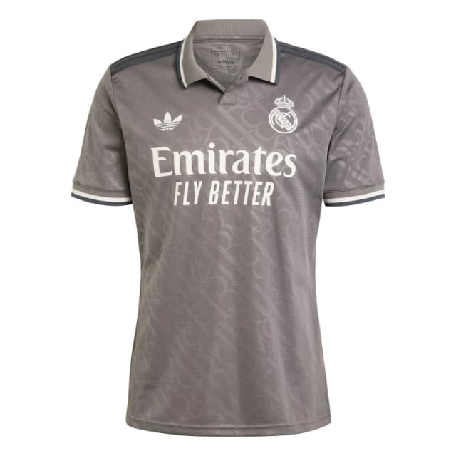 adidas Real Madrid Third Shirt 2024 2025 Adults Grey male S