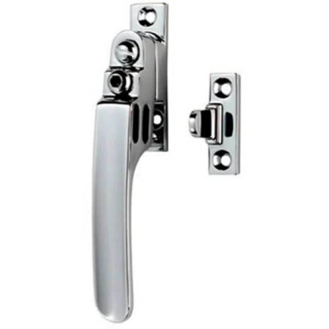 Loops Locking Casement Window Fastener with Night Vent 16 x 60mm Polished Chrome Multi