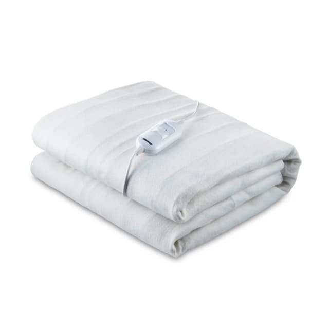 Geepas Electric Under Blanket Single Heated Control 3 Heat Settings White unisex