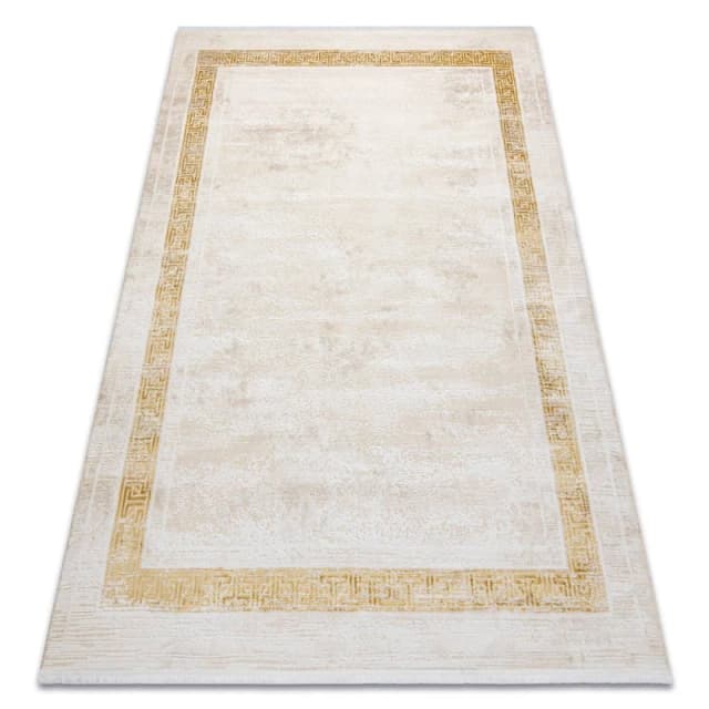 RugsX Modern Carpet Duke 51524 Cream / Gold - Frame, Greek Structured, Very 240X330 Cm