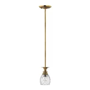 Hinkley Plantation 1 Light Pendant Burnished Brass