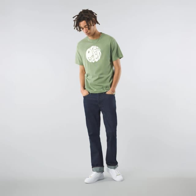 Pretty Green Mens Gillespie Logo Regular Fit T-Shirt Light Green male Small