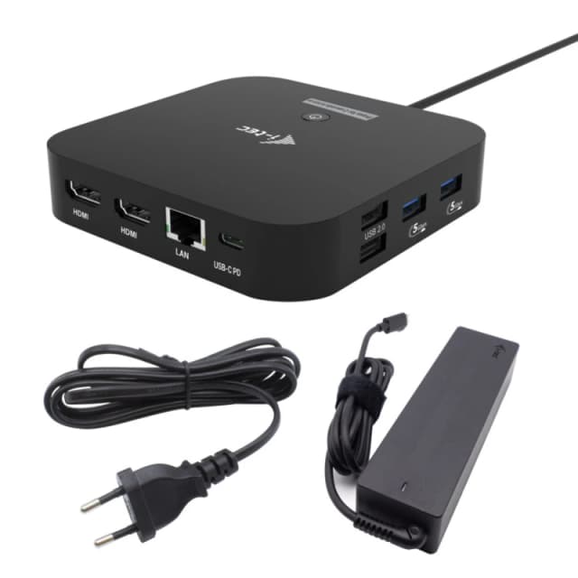 i-tec i-tec USB-C Dual HDMI Docking Station with Power Delivery 100 W + Universal Charger 100W C31DUALHDMIDPD100UK