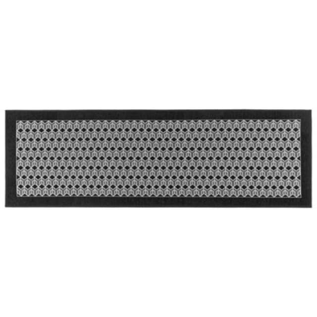 JVL JVL Allure Machine Washable Entrance Runner Doorma Runners 50x150cm Black 72512403000