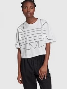 Adidas Originals Large Logo T- Shirt - White