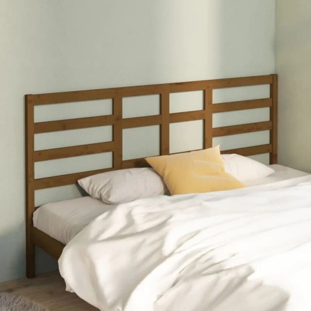Vidaxl Bed Headboard Honey Brown 186X4X104cm Solid Wood Pine, Brown 818158