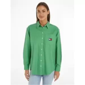 Tommy Jeans Badge Boyfriend Shirt - Green