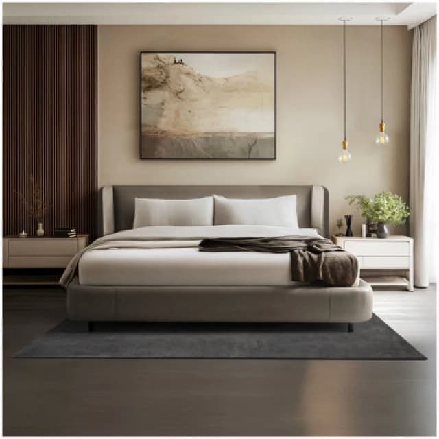 Tectake Rug Zonelle - Short Pile And Ultra-Soft, Rectangular Or Round 140 X 200 Cm - Anthracite