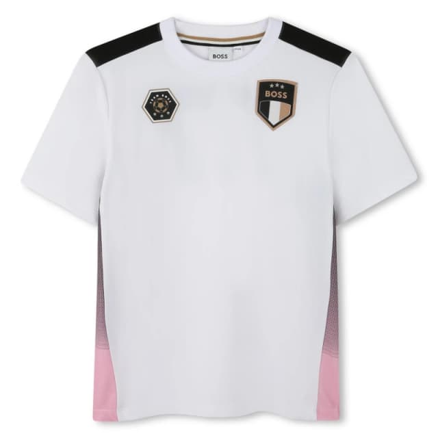 Boss Kids Logo T-Shirt White 10P male 12Y