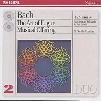 Bach The Art of Fugue Musical Offering by Johann Sebastian Bach CD Album