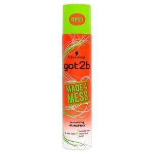 Schwarzkopf got2b Made4Mess Texturizing Hairspray 275ml