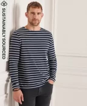 Superdry Studios Long Sleeved Heavy Weight Stripe Top