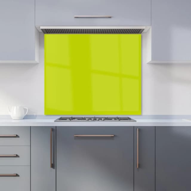 Warren Reed - Designer Lime Kitchen Splashback in Green Size: 600mm x 750mm Green Unisex 600mm x 750mm