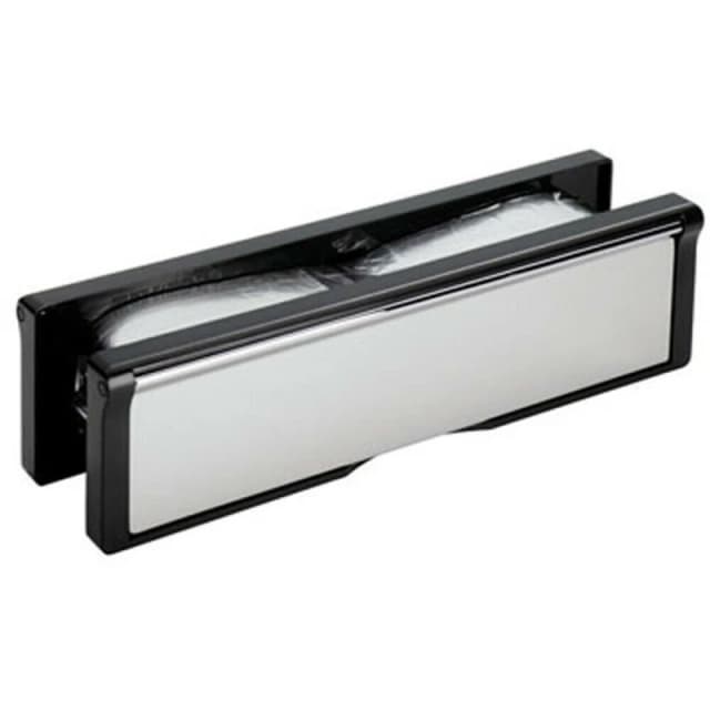 Loops All-in-One Intumescent Letterbox Assembly 242mm Fixing Centres Satin Aluminium Multi