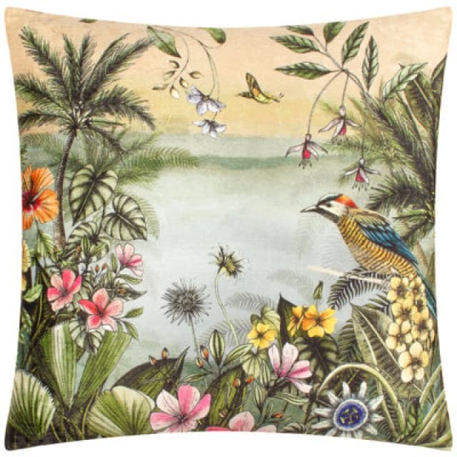 Wylder Tropics Leilani Rivera Tropical Floral Polyester Filled Cushion Multi