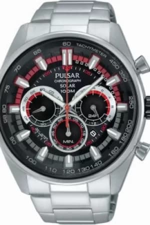 Mens Pulsar Chronograph Solar Powered Watch PX5017X1